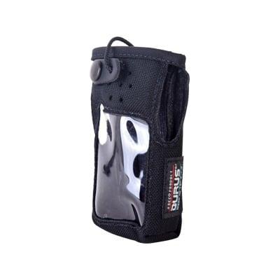 Funda reforzada de Nylon, clip metálico en cinto, correa de broche y visor frontal / IC-F1000T/09 o IC-F2000T/09.