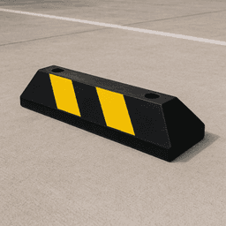 Tope Vehicular P / Estacionamiento / 55cm / Color Negro-Amarillo.