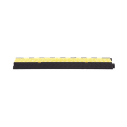 Protector de Cable de 3 Canales / Base de Goma y Tapa de Plástico / Tamaño del Canal 30x30mm / Capacidad de Carga 5 Toneladas / Longitud 90 cm / Ancho del Contorno 50 cm / Altura 4.5 cm / Color Amarillo-Negro / Material Hule