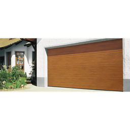 Puerta de Garage D/ Alta calidad / 10x7 pies / AISLADA / Estilo Americana / Imitacion Madera / Golden Oak / Linea Central .