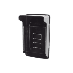 Carcasa Protectora Universal Color Negro con Tapadera de Acrílico / Medidas 245 × 143 × 83 mm / Compatible con Múltiples Modelos de Control de Acceso