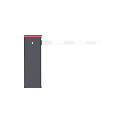 Barrera Vehicular Derecha / Soporta Brazo ARTICULADO de Hasta 4 Metros / Final de Carrera Ajustable Por Programación / Tiempo de Apertura de 3 Segundos / Con Corona Semaforizada 