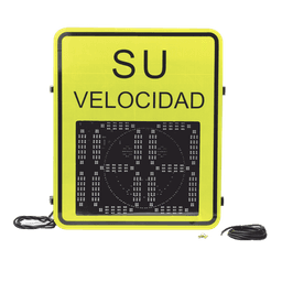 Radar Medidor de Velocidad de 3 Dígitos / Doble salida de Relevador / Tarjeta Micro SD / Puerto de red TCP IP / Detección de Exceso de Velocidad / Integración  con Cámara.