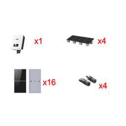 Kit Solar Interconexion  / 10kW  220Vca / Inversor AFORE / Montaje Incluido  