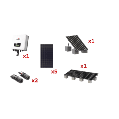 Kit Solar Interconexion  / 3kW  220Vca / Inversor AFORE / Montaje Incluido  