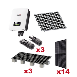 Kit Solar Interconexion  / 7kW  220Vca / Inversor AFORE / Montaje Incluido  