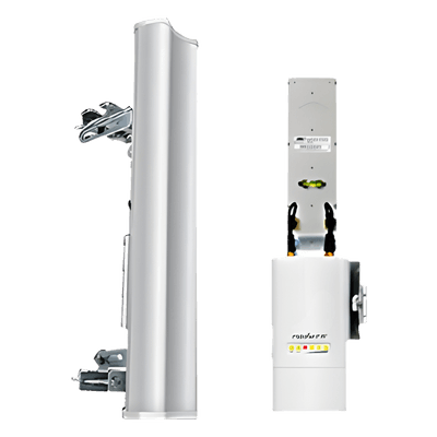 Antena sectorial para radio estaciones base airMAX Rocket-M9 de 120 grados cobertura horizontal, 900 MHz (902-928 MHz) de 13 dBi