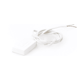 Sensor de choque para detección de rotura de vidrio en ventanas, dos hilos, cobertura de 2.4 m