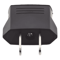 Adaptador de enchufe europea a americano, Calidad PREMIUM @ 6 A ; 110 - 250 Vca