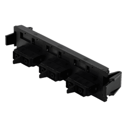 Placa Acopladora de Fibra Óptica Quick-Pack, Con 3 Conectores SC Duplex (6 Fibras), Negro