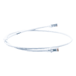 Patch Cord MC6 Modular Cat6 UTP, CM/LS0H, 0.91 Metros (3 Pies), Color Blanco, Versión Bulk (Sin Empaque Individual)
