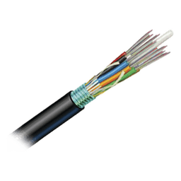 Cable de Fibra Óptica 12 hilos, OSP (Planta Externa), Armada, Gel, HDPE (Polietileno de alta densidad), Multimodo OM4 50/125 Optimizada, 1 Metro