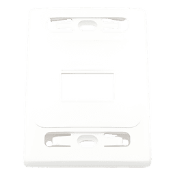 Placa de Pared Modular MAX, de 2 Salidas, Color Blanco, Versión Bulk (Sin Empaque Individual)