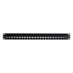 Patch Panel UTP Z-MAX de 24 Puertos, Precargado con Jacks Categoría 6, Plano, 1UR