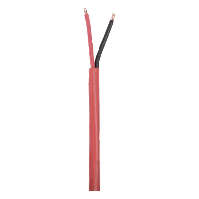 Bobina de Cable / 2x18 AWG / Riser FPLR-CL3R FT4 / 305 m (1000 ft) / Rojo / Detección de Incendio y Evacuación