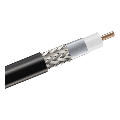 Cable Coaxial 90% de Blindaje, Certificación RoHS, Conductor de Cobre Revestido de Aluminio, 50 Ohms