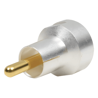Adaptador UNIDAPT Hembra a RCA Macho. Plata / Oro / Teflón.