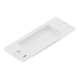Inserto ciego estilo Designer para cubrir espacios sin usar en placas de pared Lutron Claro y Satin Colors, instalación a presión sin tornillos, color blanco brillante