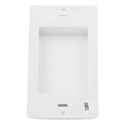 Inserto ciego estilo Designer para cubrir espacios sin usar en placas de pared Lutron Claro y Satin Colors, instalación a presión sin tornillos, color blanco brillante
