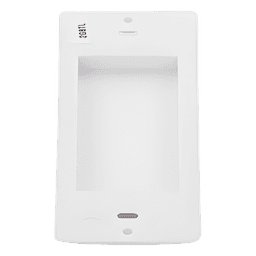Inserto ciego estilo Designer para cubrir espacios sin usar en placas de pared Lutron Claro y Satin Colors, instalación a presión sin tornillos, color blanco brillante