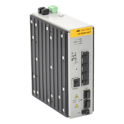 Switch Industrial Administrable Capa 2 / 4 Puertos Gigabit + 2 SFP / 8.93 Mpps / -40°C a 75°C / 12-48 VDC / 1.8 x 6.3 x 5.3 in