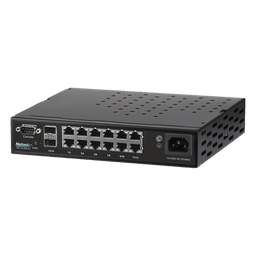 Switch WISP PoE Administrable de 14 puertos (12 PoE Gigabit + 2 SFP) 250W, entrada de 110-120 Vca y 210-230 Vca