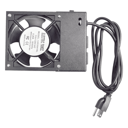 Ventilador 110 Vca con Clavija para Gabinete de Pared con 2 Tomas de Corriente 