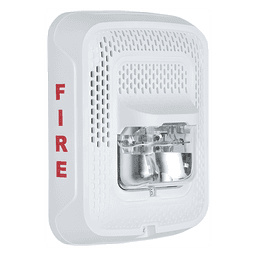 Bocina con lámpara estroboscópica de pared, doble voltaje 25/70.7 V, candela seleccionable, Serie L