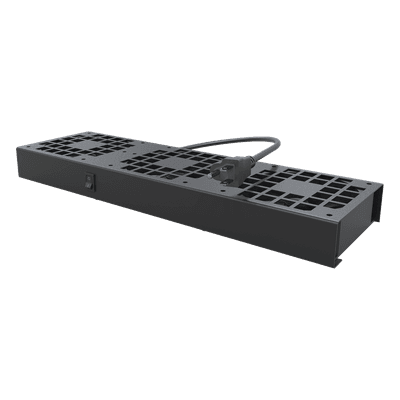 Kit de 3 Ventiladores 110 Vca (12 x 12 cm) con Clavija para Gabinete de Piso