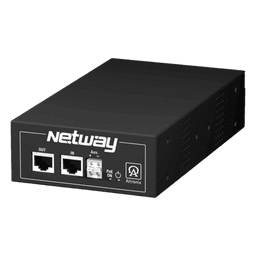Inyector Midspan un solo puerto Hi-PoE para desempeño estándar y mejorado de energía, para infraestuctura de red