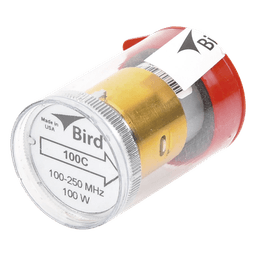 Elemento de 100 Watt en Línea 7/8" para Wattmetro BIRD 43 en Rango de Frecuencia de 100 a 250 MHz.