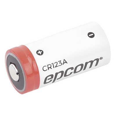 Batería de Litio CR123A / 3V / 1300 mAh / No Recargable / Acero Inoxidable / Operación -40°C a +60°C