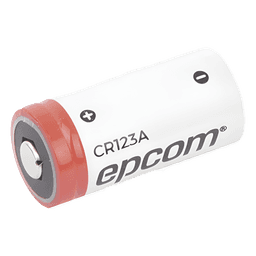 Batería de Litio CR123A / 3V / 1300 mAh / No Recargable / Acero Inoxidable / Operación -40°C a +60°C
