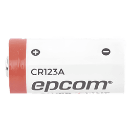 Batería de Litio CR123A / 3V / 1300 mAh / No Recargable / Acero Inoxidable / Operación -40°C a +60°C