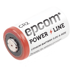 Batería de Litio CR2 / 3V / 850 mAh / No Recargable / Sello Hermético Vidrio-Metal / Operación -40°C a +60°C