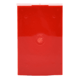 Caja trasera de montaje en superficie / Policarbonato resistente / 1.5 pulgadas (38mm) / Compatible botones STI #0, #1, #3, #4, #7 / Clasificación 5VA / UL y cUL / Rojo y azul
