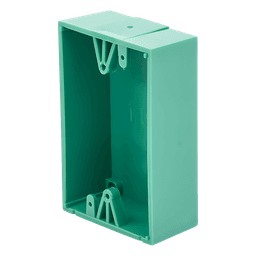 Caja trasera de montaje color verde para estaciones de parada STOPPER