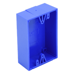 Caja de Montaje en Superficie / Policarbonato / 1.5 in (38 mm) Profundidad / Clasificación 5VA / UL Listed