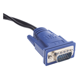 Cable KVM USB / 3 m (9.84 ft) / VGA Coaxial Blindado / Calibre 28 / Núcleos de Ferrita / Doble Sellado