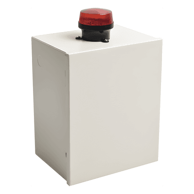 Gabinete de Resguardo de Sirena de 30 Watts con Alerta Visual Estroboscópica.