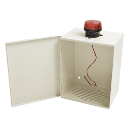 Gabinete de Resguardo de Sirena de 30 Watts con Alerta Visual Estroboscópica.