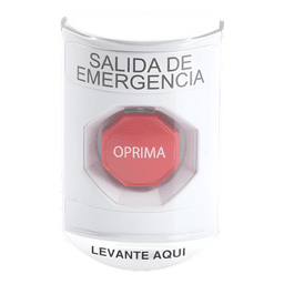 Botón Multipropósito, Texto Salida De Emergencia, Llave para Restablecer, Bocina Integrada De Alarma, Tapa De Policarbonato, 2 Relevadores forma C, Interior