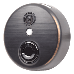 Video portero IP/WiFi con cámara HD y audio bidireccional, monitoreo gratuito por app, acabado bronce, integrable con Honeywell Total Connect 2.0