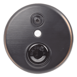 Video portero IP/WiFi con cámara HD y audio bidireccional, monitoreo gratuito por app, acabado bronce, integrable con Honeywell Total Connect 2.0