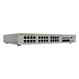 Switch Administrable CentreCOM GS970M, Capa 3 de 24 Puertos 10/100/1000 Mbps + 4 SFP Gigabit