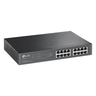 Switch PoE+ Easy Smart / 16 Puertos Gigabit / 8 Puertos PoE+ / 150W / 32Gbps / 9KB Jumbo Frame