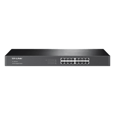 Switch Gigabit no administrable de 16 puertos 10/100/1000 Mbps para rack