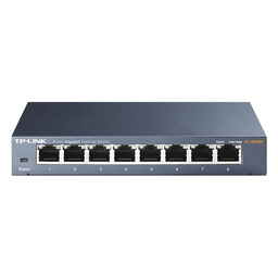 Switch Gigabit no administrable de 8 puertos 10/100/1000 Mbps 