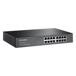 Switch no administrable de 16 puertos 10/100 Mbps de escritorio y para montaje en rack