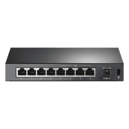 Switch PoE+ No Administrable / De Escritorio 8 puertos 10/100 Mbps / 4 puertos PoE af/at Inteligente / Presupuesto 66 W / Hasta 250 metros
